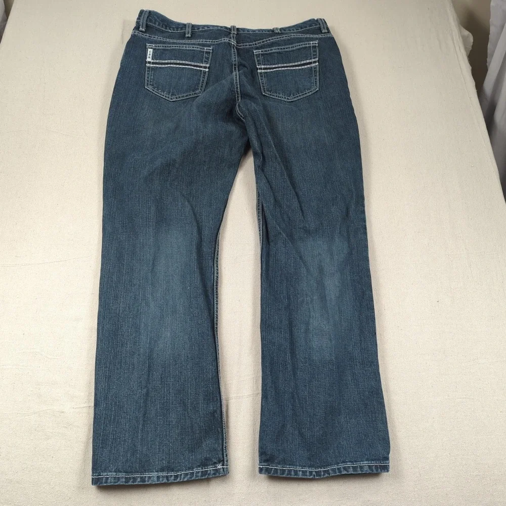 Cinch Jeans Mens 40x33 Blue Western Cowboy Rancher Rodeo White Label